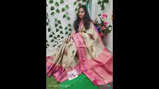 pure soft silk digital printed sarees with contrast Meena border