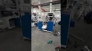 Пакетоделательная машина для производства мусорного пакета в рулоне в 4 сложения, бюджетная версия