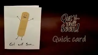 DIY Get Well Soon Card | Inventive Quick Card | Quick Cards Ideas | Get Well Soon Hand Made Card