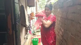 how to bathe without a shower | bathing vlog #video
