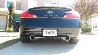 G37 Top Speed axle back exhaust.
