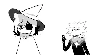 loop tells a bad joke to siffrin | in stars and time | also flash warning??