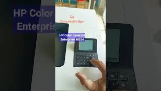 тестовая демонстрационная страница &mdash; принтер HP Color LaserJet Enterprise M554 #phongprinter #shorts