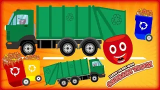 Learn Colors - Garbage Truck Cartoon for Kids,Babies,Children | Monster Garbage Truck Toy, Redi EP06
