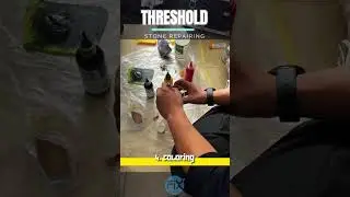 How to DIY STONE DAMAGE REPAIRS | damaged stone | marble tile restoration | stone repairing #diy