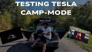 Tesla Camp Mode Overnight | Can You Actually Sleep in a Model 3?