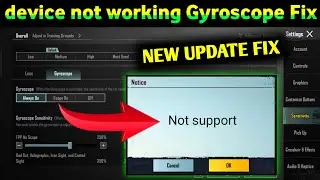 PUBG MOBILE Gyroscope Is Not Working | Gyroscope Problem Solved