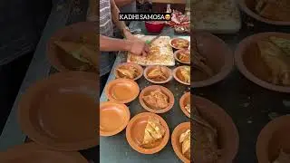 KADHI SAMOSA😍 | Indian street food #shorts