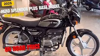 2025 New Hero Splendor Plus Base Model Full Review | On Road Price New Change Feature!!