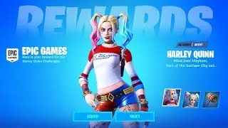 CLAIM HARLEY QUINN SKIN IN FORTNITE (FREE REWARDS & CHALLENGES)