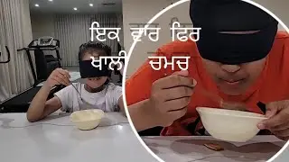 food challenge  #blindfold food  testing #kids fun game #2funkids
