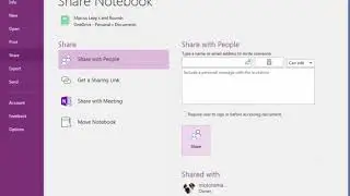 OneNote: Sharing a Notebook via OneDrive