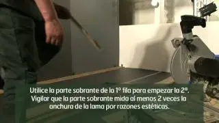 Panaget, demonstraci&oacute;n de colocaci&oacute;n de parquet flotante sin cola 2beClic