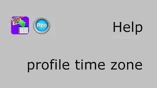 PRO - help user profile time zone
