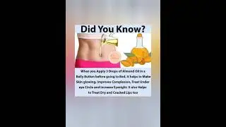 Did you know? | almond oil benefits | belly button #shorts #viral #healthytips #benefits #almondoil