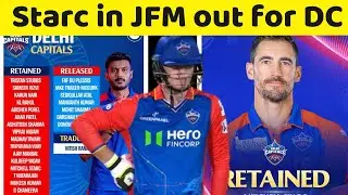 Mitchell Starc in and Jack Fraser McGurk out Delhi capital retention 2026 || cricket ||