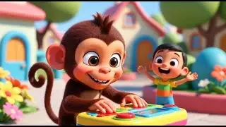 Naughty Baby Monkey Pressed All the Buttons | Funny Kids Song | Nursery Rhymes for Children