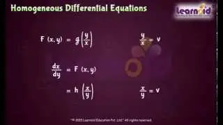 Class 12: Homogeneous Differential Equations
