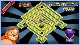 TH11 TROPHY BASE WITH LINK (MAXED) TOWN HALL 11 WAR BASE 2020:-CLASH OF CLANS