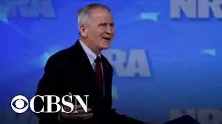 NRA President Oliver North announces he will not seek a second term