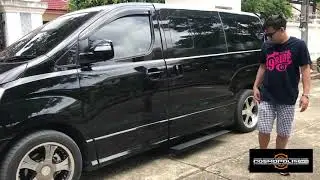 E-BOARD выдвижные пороги // Установка на Hyundai H-1 система выдвижных порогов E-BOARD