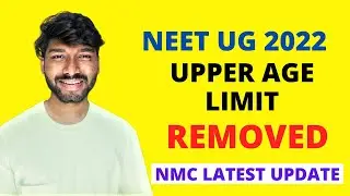 NEET Breaking News | Upper Age Limit For NEET UG Removed | NMC Official Update | Big Bang Tutorials