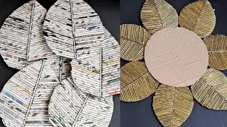 Amazing Home Decoration craft ideas | Old Newspaper Recycle ideas for home decor craft | DIY decor
