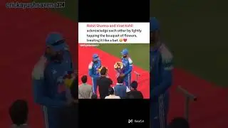 When legends meet, even flowers get bat treatment 😂❤️ #virat #viratkohli #kingkohli #rohit