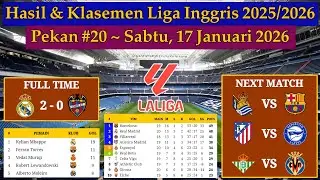 Hasil Liga Spanyol Tadi Malam - Real Madrid vs Levante - La Liga 2025/2026 Pekan 20