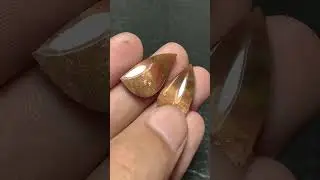 Natural Moss Agate Cabochon Pair 22x12x5mm High Quality 7 ct (each)
