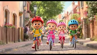 Pedal Through London! 🚲 Fun 3D Kids Song Adventure | Sing & Ride Along