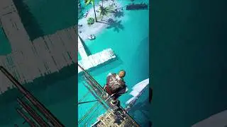 Assassin's Creed black flag dive from sky #youtubeshorts #youtube #shorts