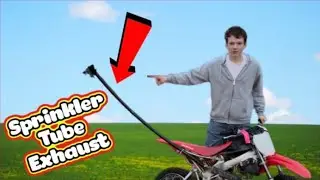 Worlds Loudest Exhaust on My Crf110! | Sprinkler Tube Exhaust Mod!