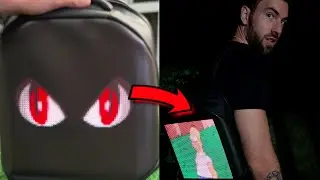 ¡Esta mochila LED con PANTALLA incorporada está protegida contra gotas! 🤯