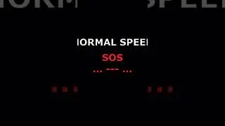 SOS - Emergency Morse Code for survival - MORSE CODE PRACTICE