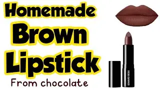 How make brown lipstick at home | DIY homemade brown lipstick | Brown lipstick making at home