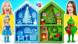 We Build Amazing Doll House | Grinch VS Elsa Challenge by Multi DO Girls