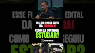 ELE ESTUDOU PARA O MAIOR EDITAL DA HIST&Oacute;RIA #podcast #ESA #PCERJ