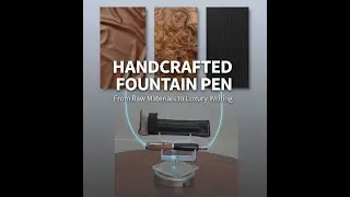 Handcrafted pen from raw materials to luxury writing