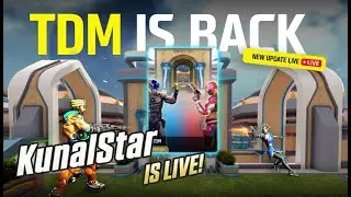 🔴[Live] Indus TDM Is Back 😱🔥 Saaplok 4v4 New Update LIVE | Fast Gameplay | #kunalstar
