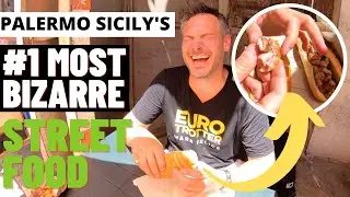 #1 MOST BIZARRE STREET FOOD IN PALERMO SICILY | Italy Travel Vlog
