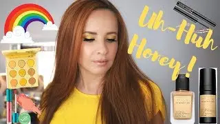 YELLOW UH-HUH HONEY PALETTE LOOK & REVIEW + 