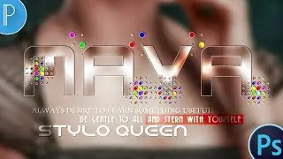 New Color Dot's Glass Font like Photoshop Cc 2020 || by Alee Creation