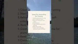 Steps for Journaling for Trauma