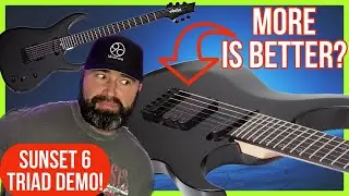 WHY THIS GUITAR CAN SUSTAIN FOREVER - SCHECTER SUNSET 6 TRIAD DEMO - NEW TRIPOCALYPSE TRIPLE BUCKER
