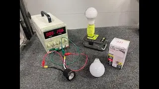 Can a 12V Light Bulb run on a Ryobi 18V Battery?