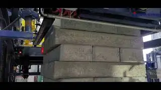 TPM offline cuber for palletizing concrete blocks, bricks and curbstone