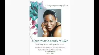Funeral of Lloye-Marie Louise Fuller_ 8th November 2023