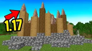 Minecraft 1.17 spiked wooden wall build hack #shorts