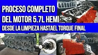 Instalaci&oacute;n de Gomas de V&aacute;lvula y Torque en los Cojinetes de Biela del Motor HEMI 5.7L Jeep cherokee